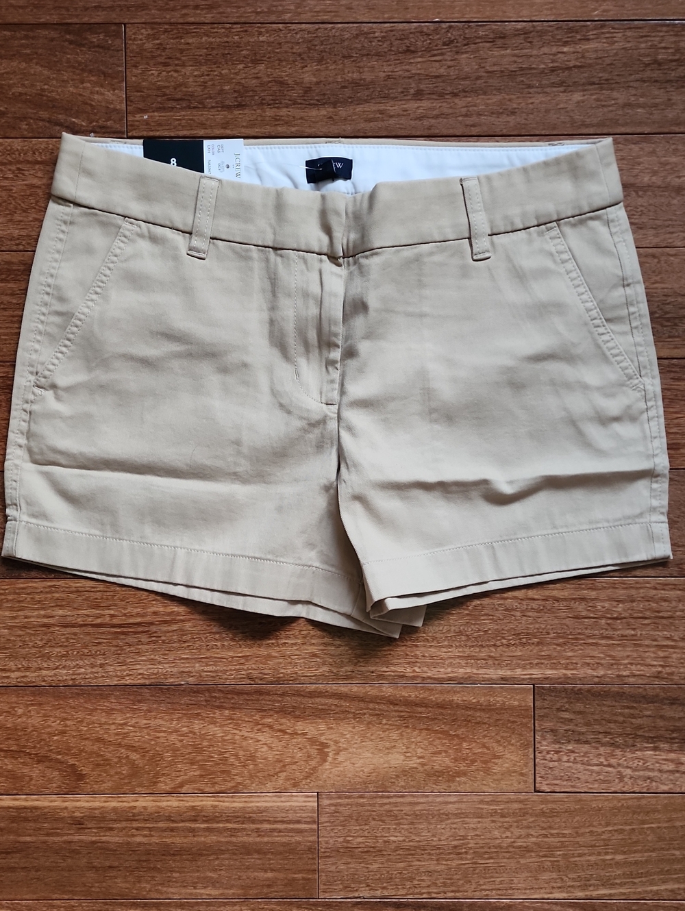 NWT J. Crew Light Khaki 3.5" Chino Bermuda Shorts Women's